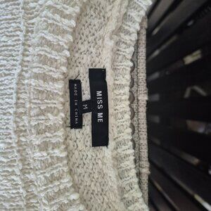 Miss Me Boyfriend Cut Sweater